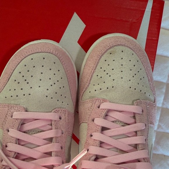 Nike Women's Soft Pink and Light Gray Sneakers - Picture 6 of 8